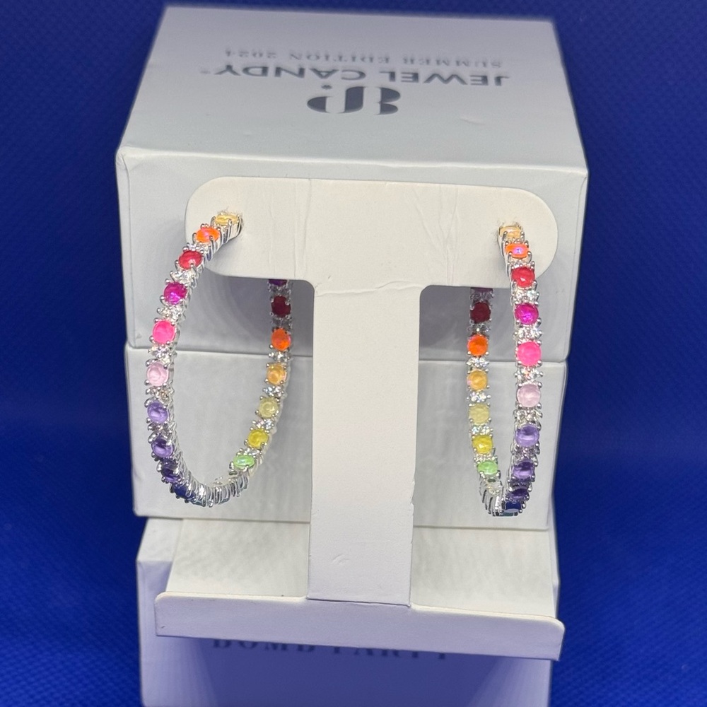 BOMB PARTY JEWEL CANDY Hoop Earrings